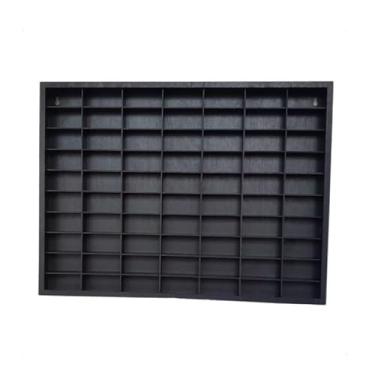 Imagem de Porta P/ 70 Carrinhos Mdf Pintado Preto Estante | Organize e Decore Quarto Infantil, Sala ou Escritório | para Colecionadores