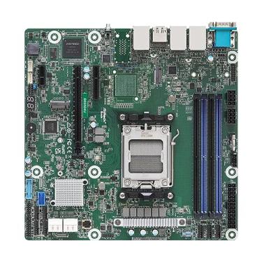 Imagem de AsRock Rack Placa mãe de servidor Micro-ATX B650D4U soquete único AMD Ryzen série 7000 processadores (LGA 1718) B650E PCIe 5.0 Dual 1G LAN