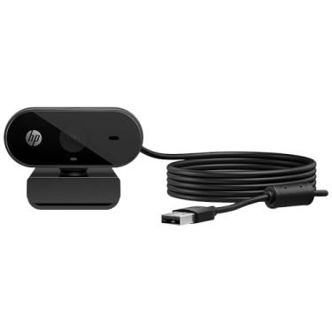 Imagem de Webcam 1080p HP 320 - com Ajuste Automático de Luz, Conexão USB Plug and Play, Ângulo Largo de 66 Graus, Imagem Full HD com Microfone Integrado e Rotação 360 (53X26AA#ABL)