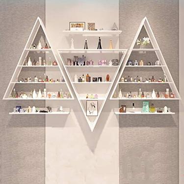 Imagem de Prateleiras de metal para guardar esmaltes de parede, prateleira de esmalte de metal, 5 camadas, prateleira de exibição de óleo essencial, loja de salão de unhas, prateleira de exibição triangular