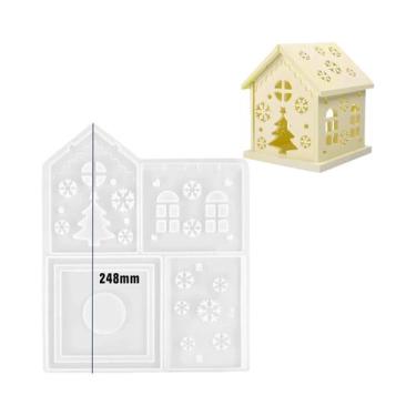 Imagem de Molde De Silicone 3D Para Casa Para Artesanato DIY De Árvore De Natal,
