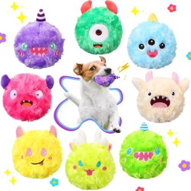 Imagem de Dog Ball Toy Hydren Plush Squeaky, pacote com 8 unidades para pequenas