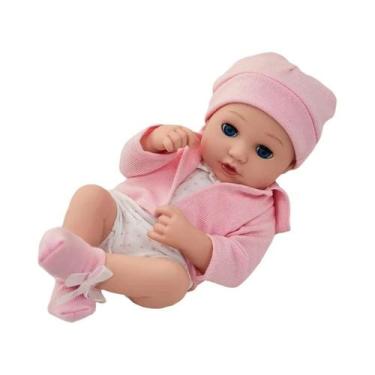 Imagem de Boneca Reborn Realista De 13 Polegadas Com Corpo Macio E Olhos Que Pis