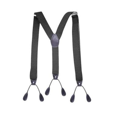 Imagem de Suspensórios Ajustáveis Para Homens Grandes E Altos Com Elástico Em Y 