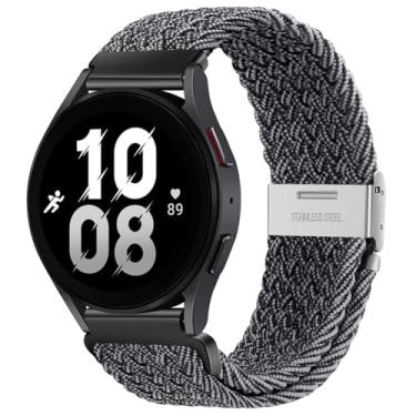 Imagem de EKSIL Pulseira elástica trançada 5Pro Active 2 Gear S3 de 20 mm e 22 mm para Samsung Galaxy Watch 6 5 /4 mm de 40/44 mm para Huawei GT2/3/4Pro/5, 22mm, Ágata
