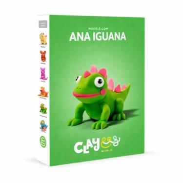 Imagem de Massa de Modelar Estica e Pula Pet, Conjunto de Bonecos Coloridos para Crianças, Coleção de Personagens Animais em Massinha (ANA IGUANA)