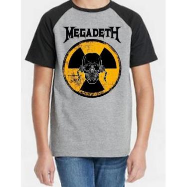 Imagem de Camiseta Infantil Megadeth, Cinza / 12