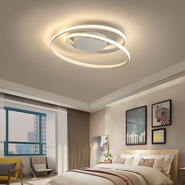 Imagem de Luminária de teto LED moderna e regulável, com design criativo, ideal para quarto infantil, sala de estar, quarto, escritório, sala de jantar e cozinha. Luminária pendente para mesa de janta