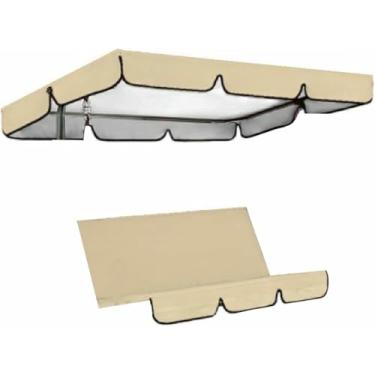Imagem de Cobertura Superior De Balanço, Tenda De Rede De Balanço De 3 Lugares E Cobertura De Teto Para Proteção De Jardim 190 * 132 * 15cm (balanços Não Incluídos) ~/