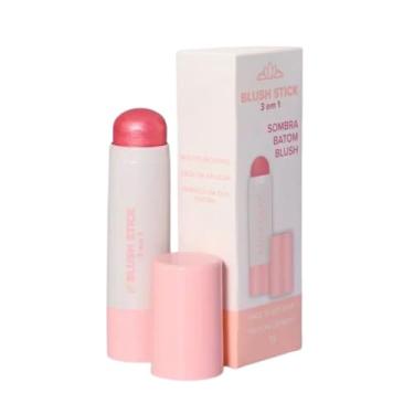 Imagem de Blush Stick 3 em 1- COR 1 - Blush Batom Sombra Contorno e Bronzer em Bastão - Miss Lary