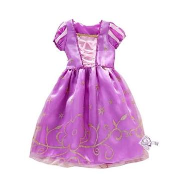 Imagem de Fantasia De Princesa Para Menina Rapunzel Bela Adormecida Belle Sofia 