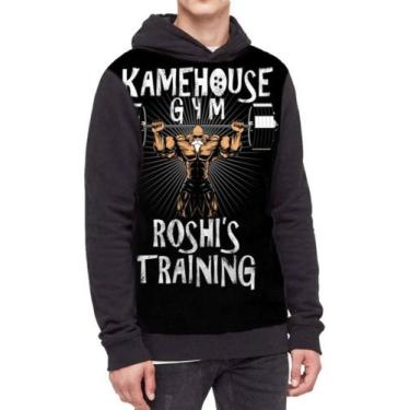 Imagem de Moletom Com Capuz Kame House Casa Do Kame Dragon Ball Ref769, Preto, G