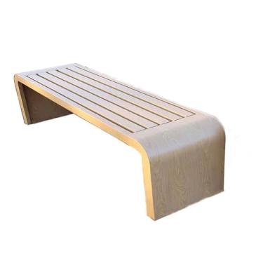 Imagem de Banco de metal externo - Assento de pátio de ferro impermeável para 2-3, cadeira de jardim retangular durável para parque, varanda e shopping - anticorrosão, cor escura elegante