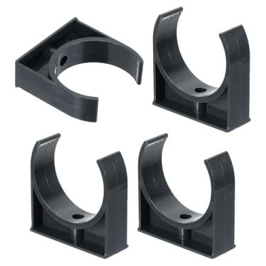 Imagem de Boxonly 4 peças de grampos de tubo de água de PVC clipes de tubulação em forma de U para mangueira de irrigação suporte de tubo de irrigação para 75 mm OD para bandejas de TV, tubos, mangueira