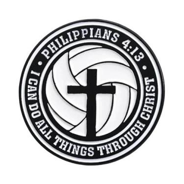 Imagem de Broche De Esmalte Com Versículos Bíblicos Cristãos, Distintivo De Lape