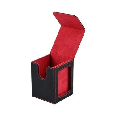 Imagem de Caixa Para Cartas Com 100+ Cartas, Em Couro PU, Com Fecho Magnético Pa