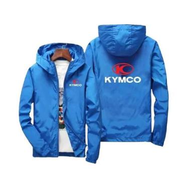 Imagem de Jaqueta Masculina Preta Slim Fit Com Zíper Casual Moda Outono Inverno 