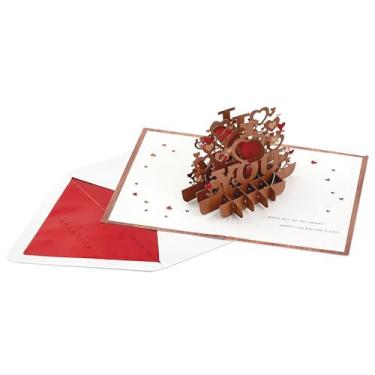 Imagem de Hallmark Cartão de Dia dos Namorados Pop Up Signature Paper Wonder Wood (All My Heart)
