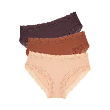 Imagem de Conjunto De Calcinhas De Renda Sexy Para Mulheres, Floral, Baixa Cintu