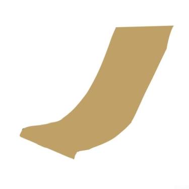 Imagem de Capa de cadeira de praia de poliéster de substituição 120 x 45 cm para cadeiras reclináveis, piquenique, pesca e pátio, design dobrável que economiza espaço em branco, vermelho, preto, cáqui ou