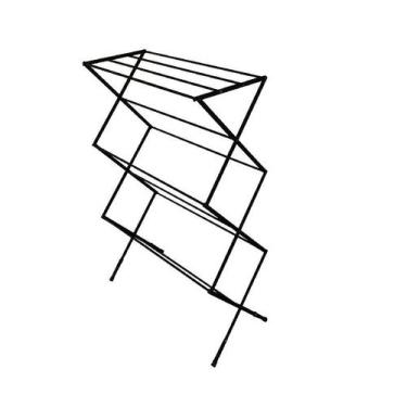 Imagem de Varal Chão Sanfonado 11v Preto - Inovar Metais