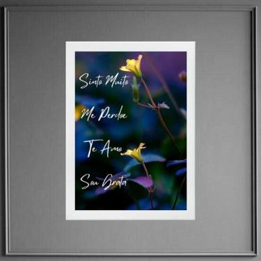 Imagem de Quadro Ho`Oponopono - Mantra Mágico 33X24Cm - Com Vidro