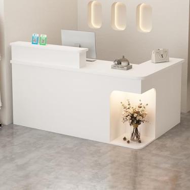 Imagem de Mesa de recepção, recepção, recepção pequena, balcão de loja, mesa de recepção em forma de L, balcão de caixa, balcão de recepção, mesa de recepção de salão, mesa de recepção em pé, mesa de recepção