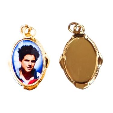 Imagem de Medalha São Carlo Acutis Chapa Resinada 2 unid