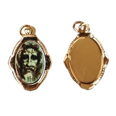 Imagem de Medalha Sagrada Face de Jesus Chapa Resinada 12 unidades