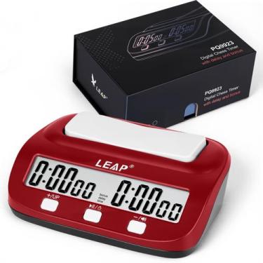 Imagem de Reloj de Ajedrez Digital LEAP Profesional Rojo/Negro