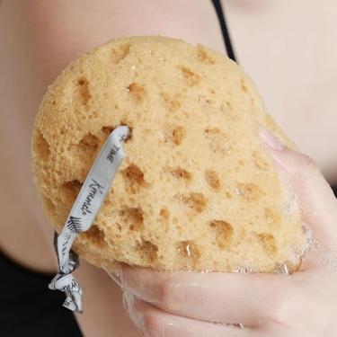 Imagem de Esponja de banho grande premium – Bucha de chuveiro macia para uso doméstico, esfoliante corporal de espuma rica