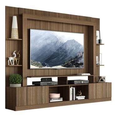 Imagem de Estante Com Suporte Tv 65" E 2 Portas Oslo Multimóveis V3386 Madeirada Madeirado