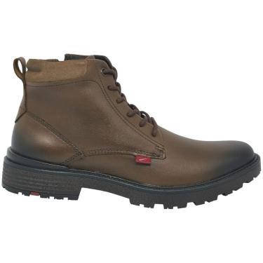 Imagem de Coturno Masculino Casual Social Dia a Dia Passeio Trabalho Trilha em Couro Tratorado com Zíper Conforto Ferracini 9817