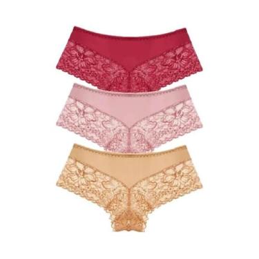 Imagem de Conjunto De Calcinhas Sexy De Renda Para Mulheres, G Strings Florais R