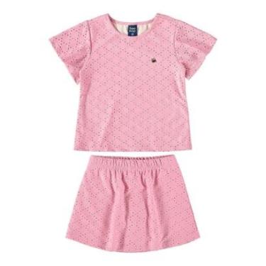 Imagem de Conjunto Infantil com Bata e Short-Saia para Menina Bee Loop-Feminino