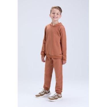 Imagem de Conjunto Infantil de Inverno Masculino Moletom Básico com Capuz - Vida