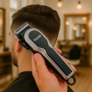 Imagem de Kit Kemei Para Barba E Cabelo Profissional