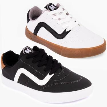 Imagem de Tênis Molekinho Menino Infantil Kids Moderno Original 2801, Branco, 34