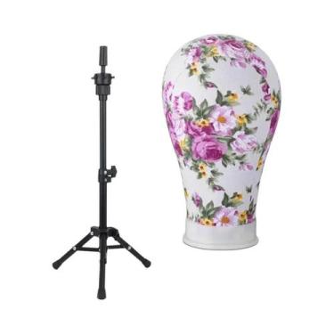 Imagem de Cabeça De Manequim Para Perucas De 22 Polegadas Com Suporte Para Exibi