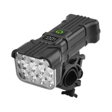 Imagem de Lanterna De Bicicleta À Prova d'Água Com 12 LEDs E Campainha De 140dB 