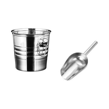 Imagem de Balde De Gelo De Aço Inoxidável Com Isolamento Duplo De 1600ML, Portát