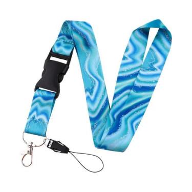 Imagem de Cordão De Pescoço Com Estampa De Borboleta E Lua, Suporte Para Crachá 