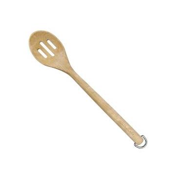 Imagem de COLHER KITCHENAID PERFURADA EM MADEIRA DE BETULA 34CM KQR704OHE