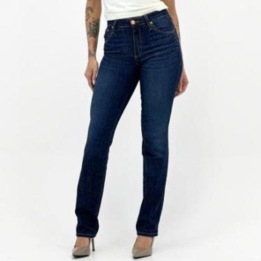 Imagem de Calça Damyller Reta Jeans Feminina-Feminino