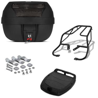 Imagem de Baú 28 litros pro tork + bagageiro cbx 250 twister, FUME, CBX 250 TWIS