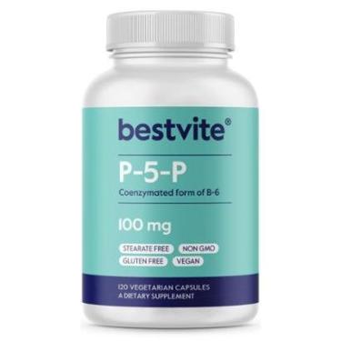 Imagem de Suplemento BESTVITE P-5-P 100mg 120 cápsulas vegetarianas-Unissex