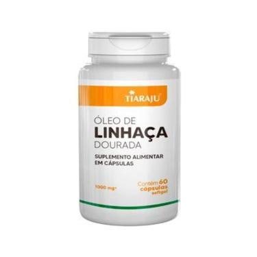 Imagem de Óleo De Linhaça Dourada 60 Cápsulas Tiaraju-Unissex