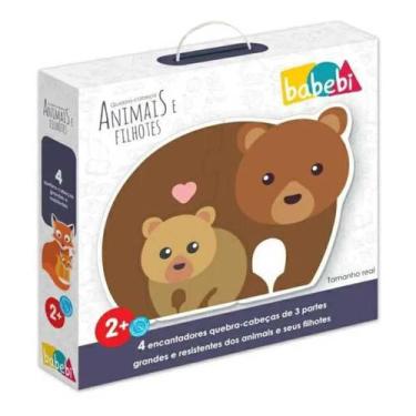 Imagem de Quebra -Cabeça Baby Animais E Filhotes - Babebi