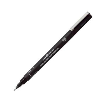 Imagem de Caneta Uni Pin Chisel Chanfrada 1.0 Preta Fine Line Pigment - UNIBALL
