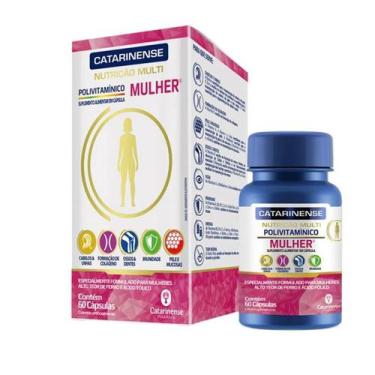 Imagem de Multi Polivitaminico Mulher - 60 Cápsulas - Catarinense Nutrição
